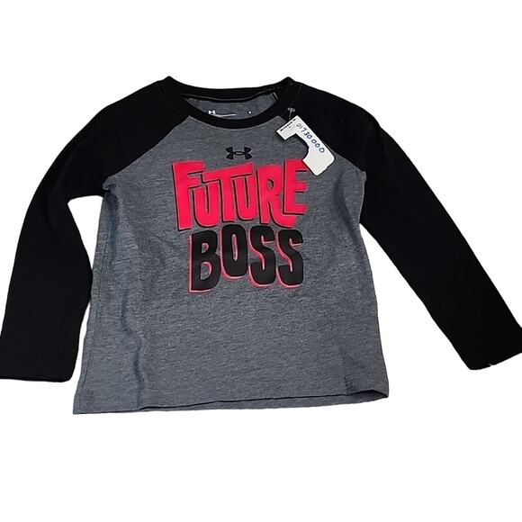 Under Armour Future Boss Long Sleeve Tee, NWT, Boys 4 - Picture 1 of 5
